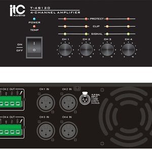 [:ru]Четырех канальный усилитель мощности ITC Audio T-4S120 [:ro]Amplificator ITC Audio T-4S120 cu 4 zone [:]